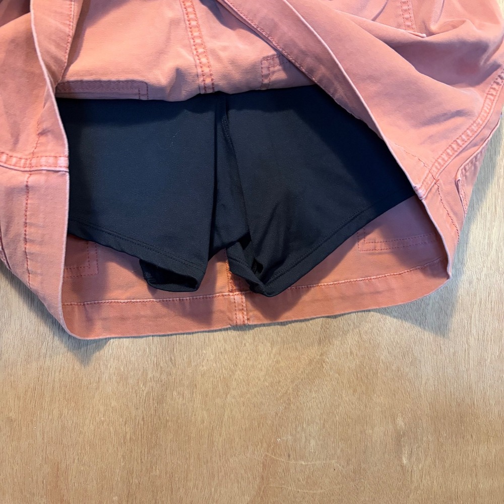 Women's Cargo Pocket Skort in Burnt Orange - Picture 3 of 16